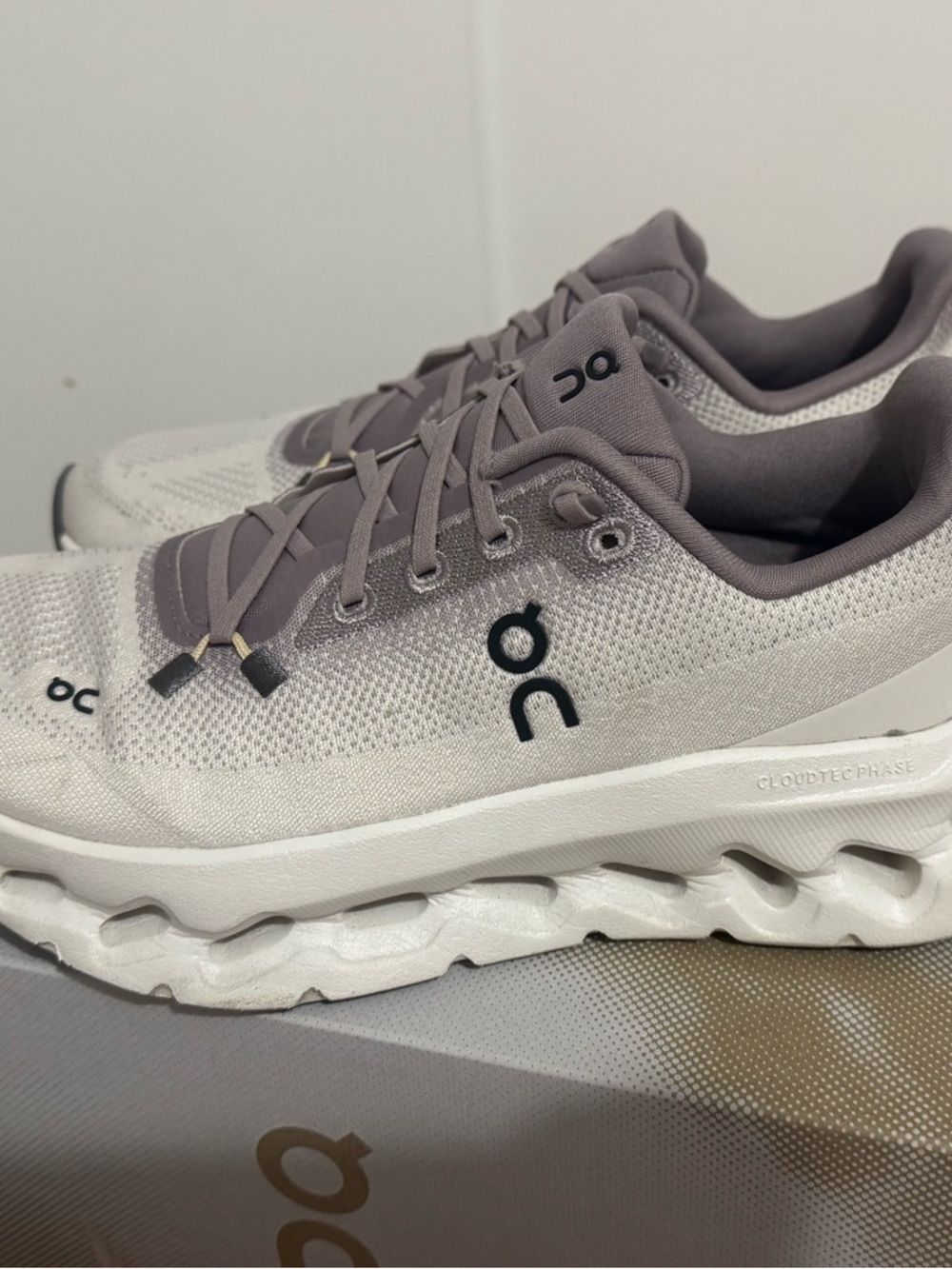 On Cloudtec Cloudnova Women’s Sneakers in Light Gray and Lavender